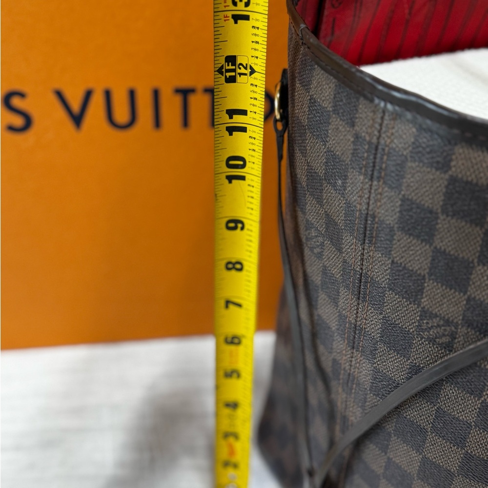 Louis Vuitton Red and Brown Tote Bag - Picture 13 of 14